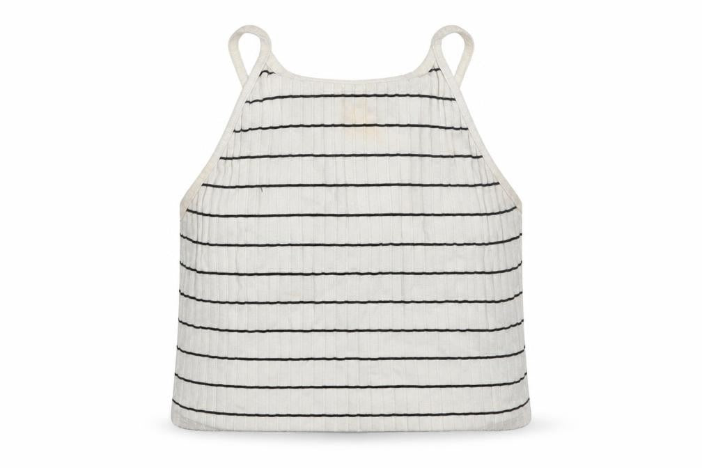 Womens UK Size 14 New Look White Cropped Tank