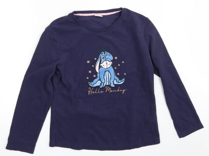 Womens UK Size S Disney Blue Pullover Jumper