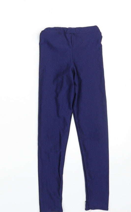 1st Position  Girls Blue   Jegging Trousers One Size - Waist 18in; Inside  leg 19in