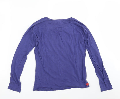Womens UK Size One Size Preworn Blue Basic T-Shirt