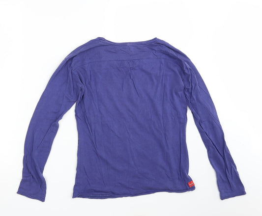 Womens UK Size One Size Preworn Blue Basic T-Shirt