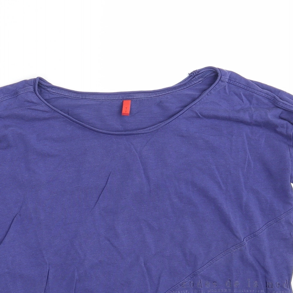 Womens UK Size One Size Preworn Blue Basic T-Shirt