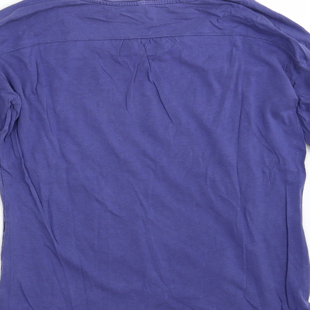Womens UK Size One Size Preworn Blue Basic T-Shirt