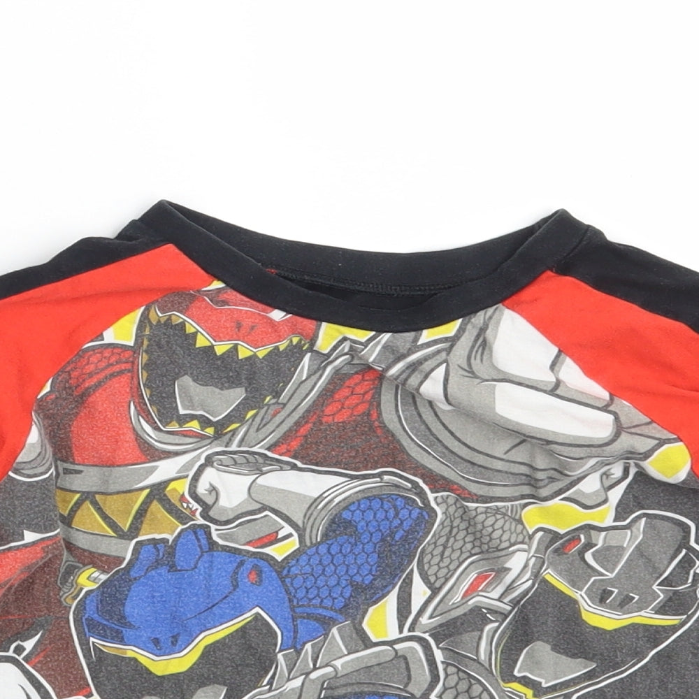 Close-up detail of Character boys’ multicoloured basic t-shirt, size 7-8, years