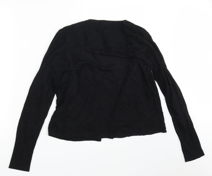 Womens UK Size 12 Per Una Black Wrap Jumper