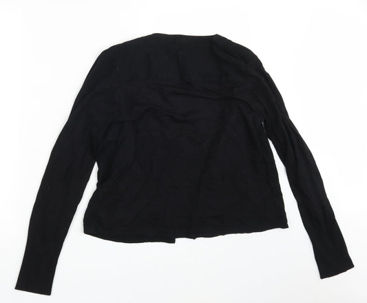 Womens UK Size 12 Per Una Black Wrap Jumper