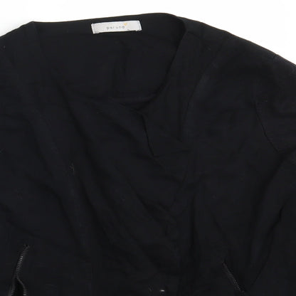 Womens UK Size 12 Per Una Black Wrap Jumper