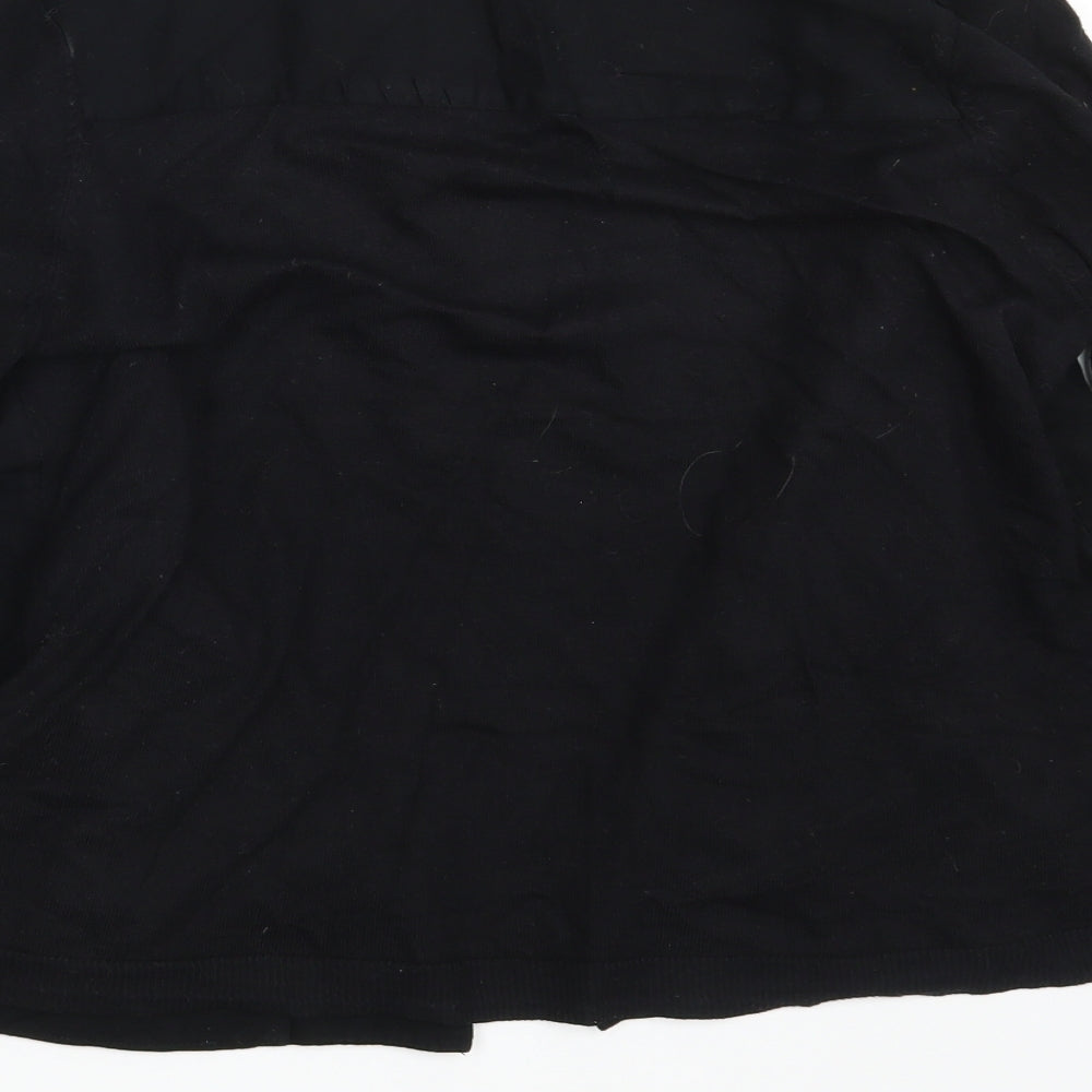 Womens UK Size 12 Per Una Black Wrap Jumper