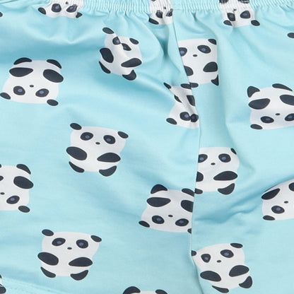 SheIn Womens Blue Animal Print  Sweat Shorts Size S