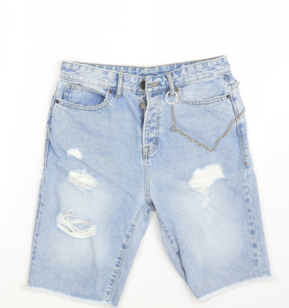 Denim Co. Mens Blue  Denim Chino Shorts Size 30 in