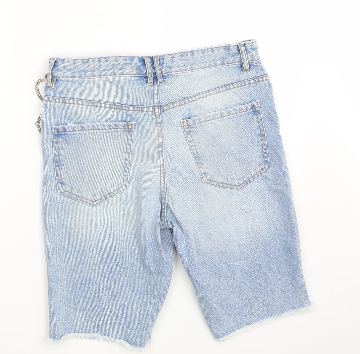 Denim Co. Mens Blue  Denim Chino Shorts Size 30 in