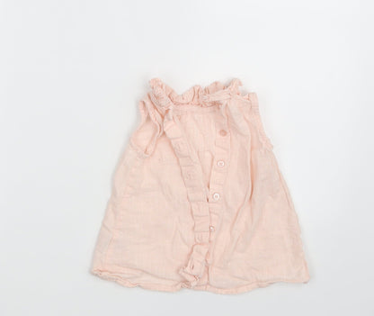 Matalan Girls Pink   Basic Button-Up Size 12-18 Months