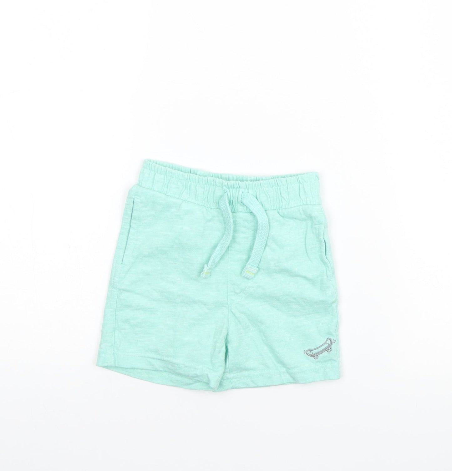 Mothercare Girls Green   Cropped Trousers Size 18 Months