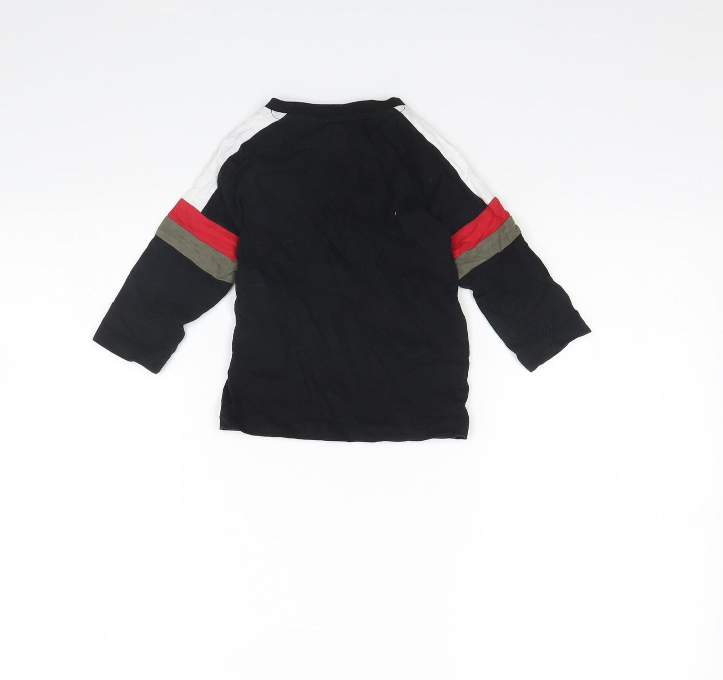 Nutmeg Girls Black   Basic T-Shirt Size 12 Months  - DUDE