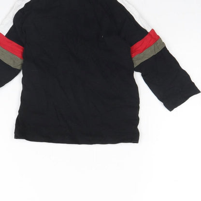 Nutmeg Girls Black   Basic T-Shirt Size 12 Months  - DUDE