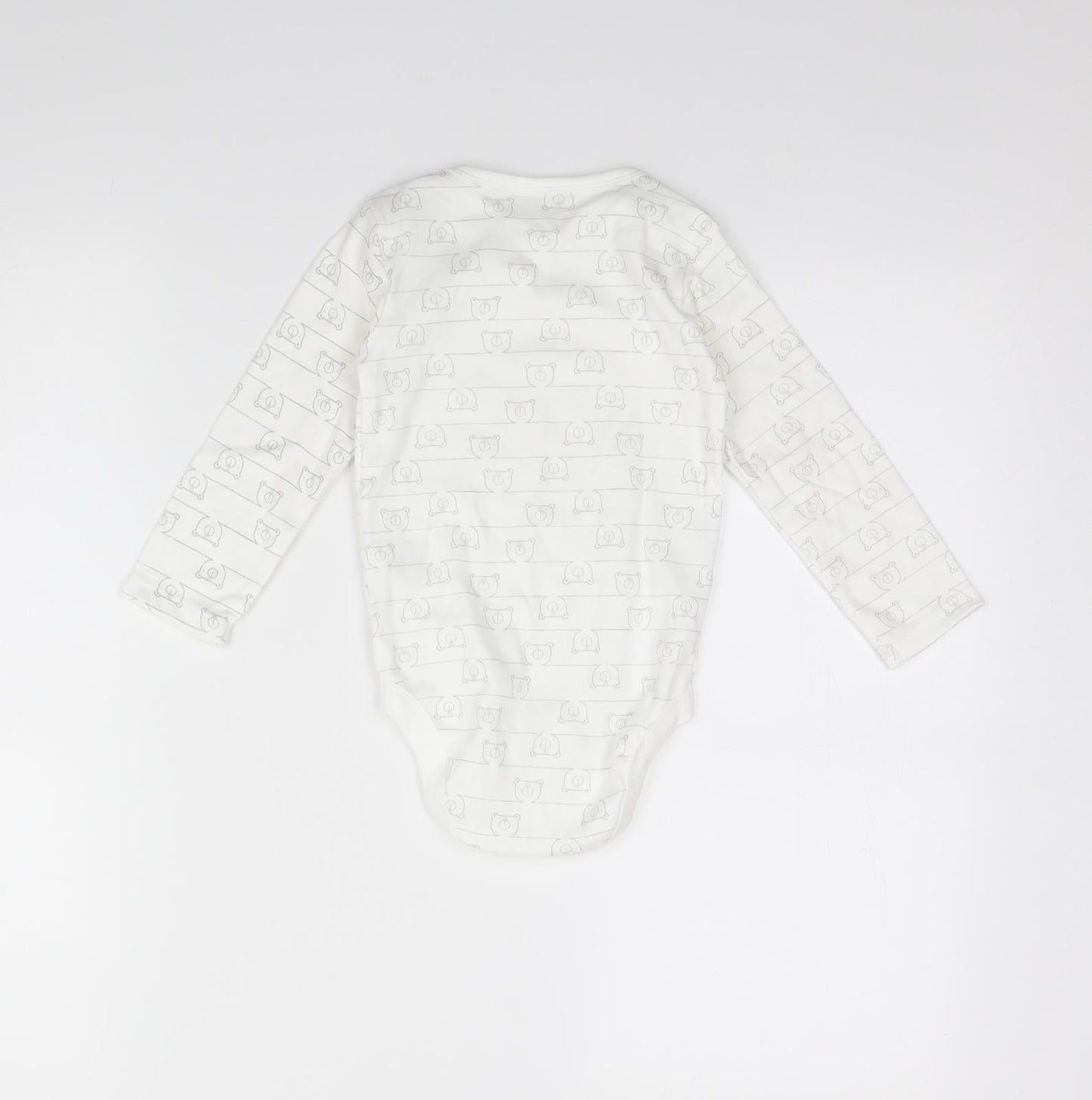 TU Girls White Animal Print  Babygrow One-Piece Size 18 Months
