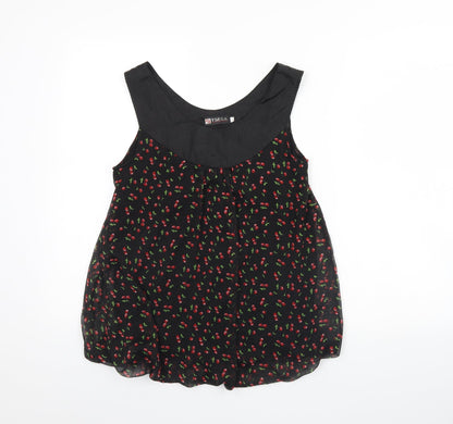 Womens UK Size S Tsega Black Basic Tank