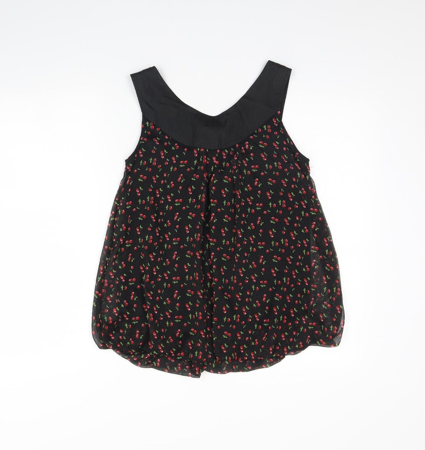 Womens UK Size S Tsega Black Basic Tank