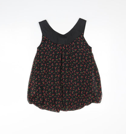 Womens UK Size S Tsega Black Basic Tank