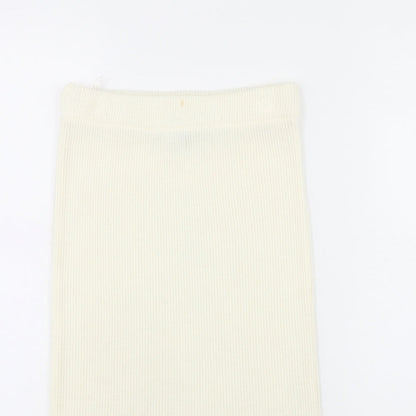 Missguided Womens Ivory   Bandage Skirt Size 8