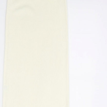 Missguided Womens Ivory   Bandage Skirt Size 8