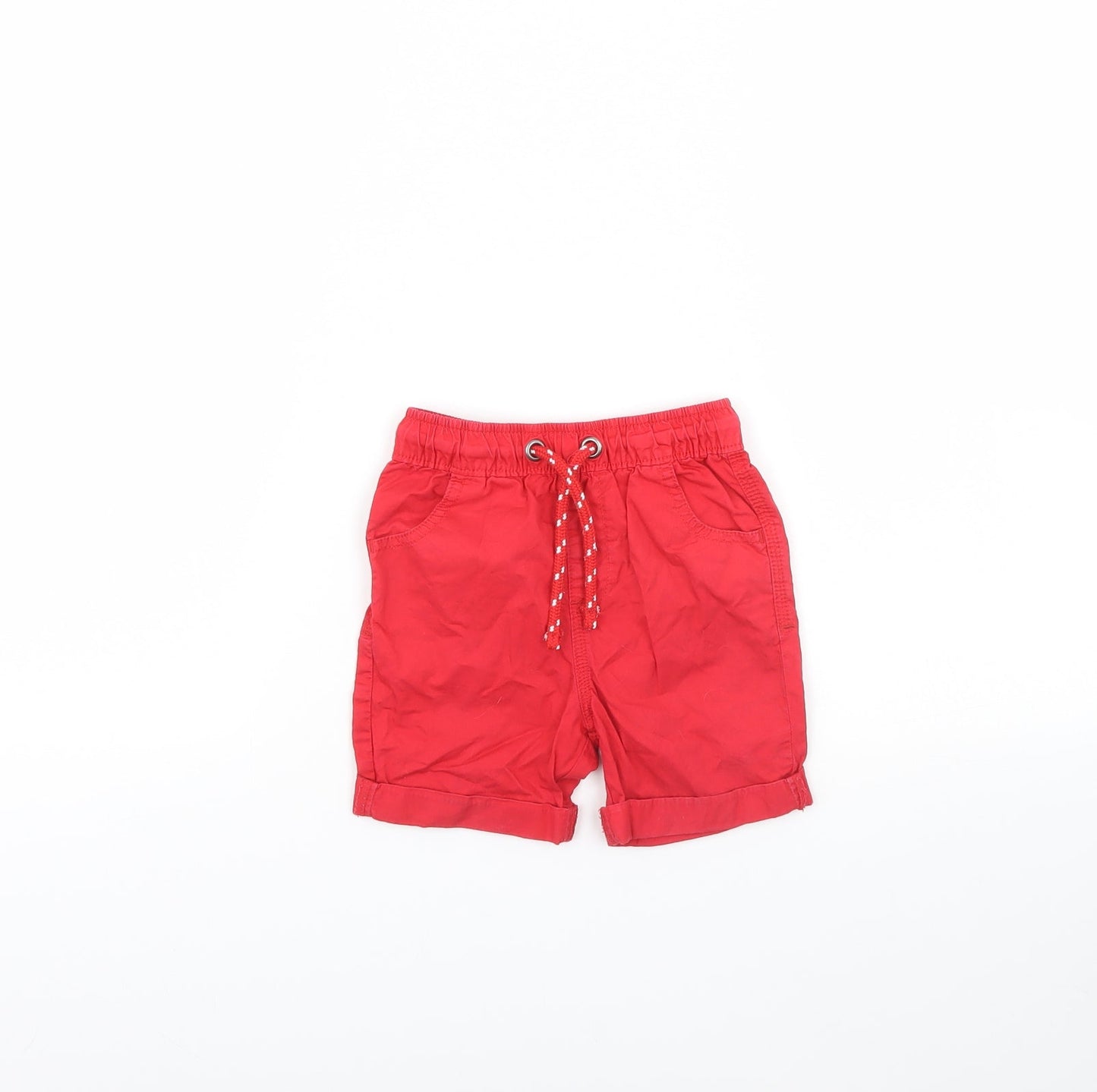 George Boys Red   Cropped Trousers Size 18 Months