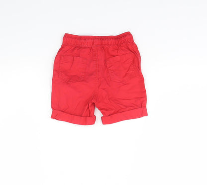 George Boys Red   Cropped Trousers Size 18 Months