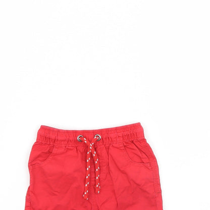 George Boys Red   Cropped Trousers Size 18 Months