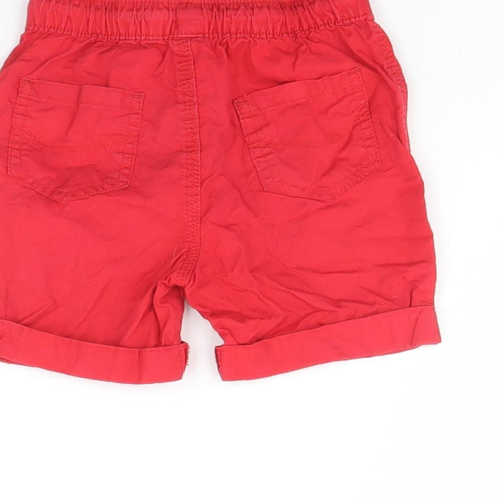 George Boys Red   Cropped Trousers Size 18 Months