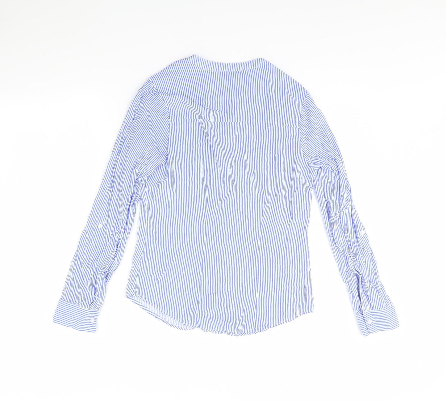 Womens UK Size 8 Atmosphere Blue Basic Button-Up