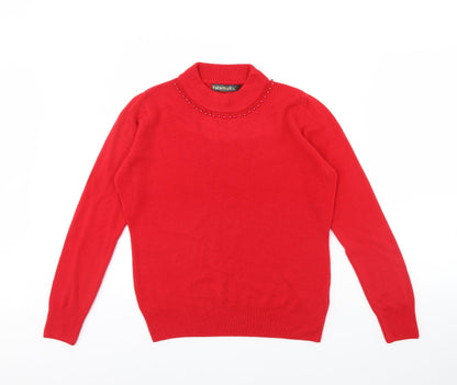 Womens UK Size L Paramour Red Pullover Jumper