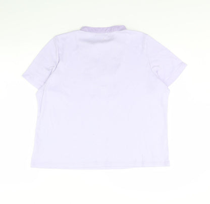 Womens UK Size L BM Purple Basic Blouse