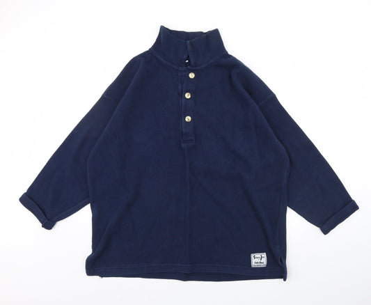 Preworn Mens Blue   Henley Jumper Size S