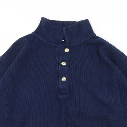 Preworn Mens Blue   Henley Jumper Size S