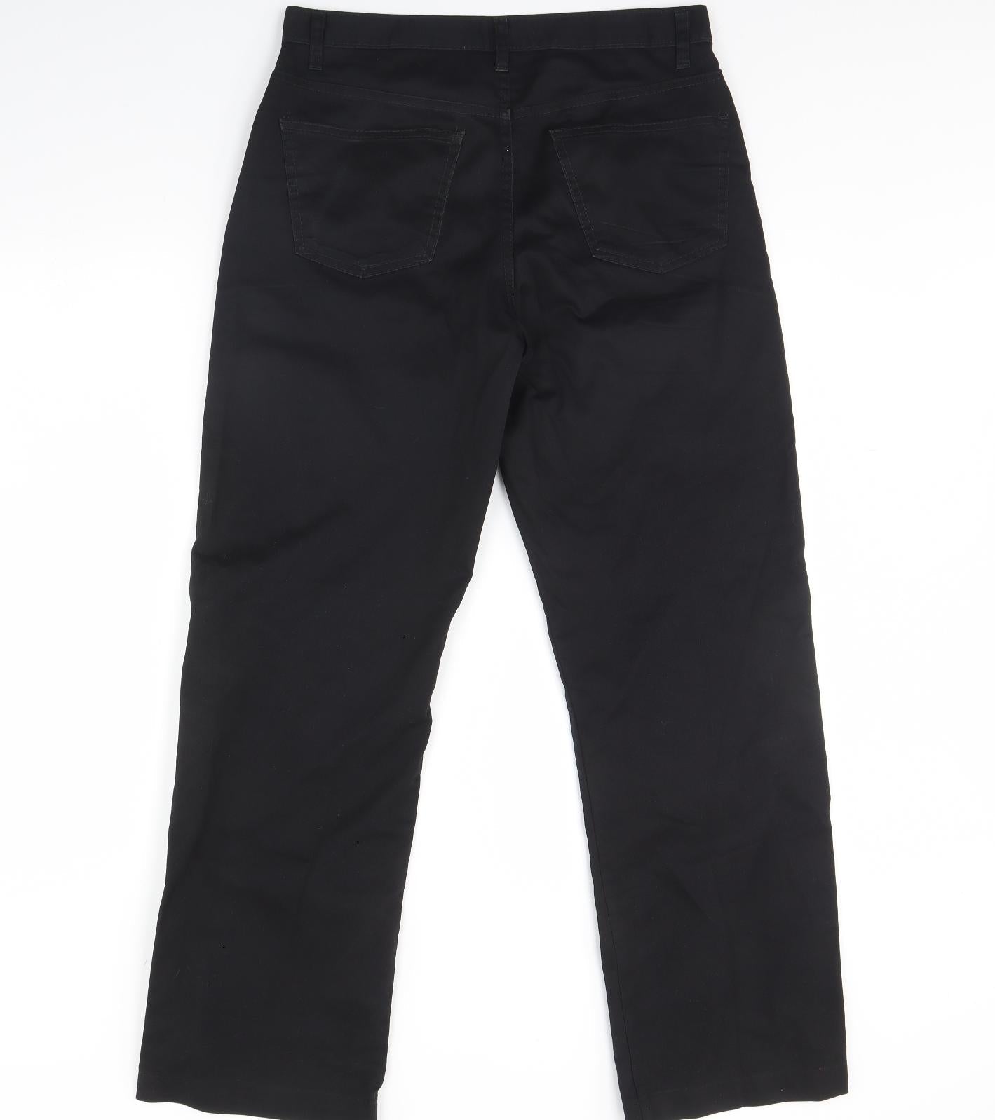 Womens UK Size 34 in Preworn Regular Fit  Black Trousers
