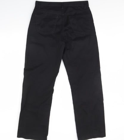 Womens UK Size 34 in Preworn Regular Fit  Black Trousers