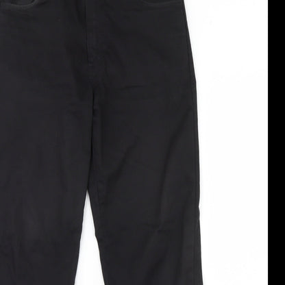 Womens UK Size 34 in Preworn Regular Fit  Black Trousers