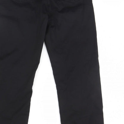 Womens UK Size 34 in Preworn Regular Fit  Black Trousers