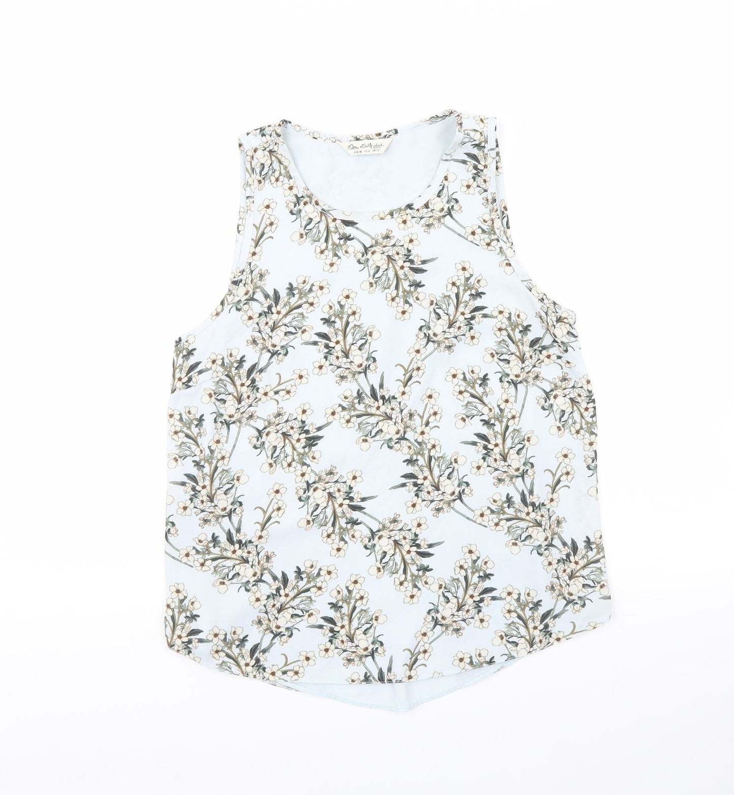 Womens UK Size 10 Miss Selfridge Green Basic Tank
