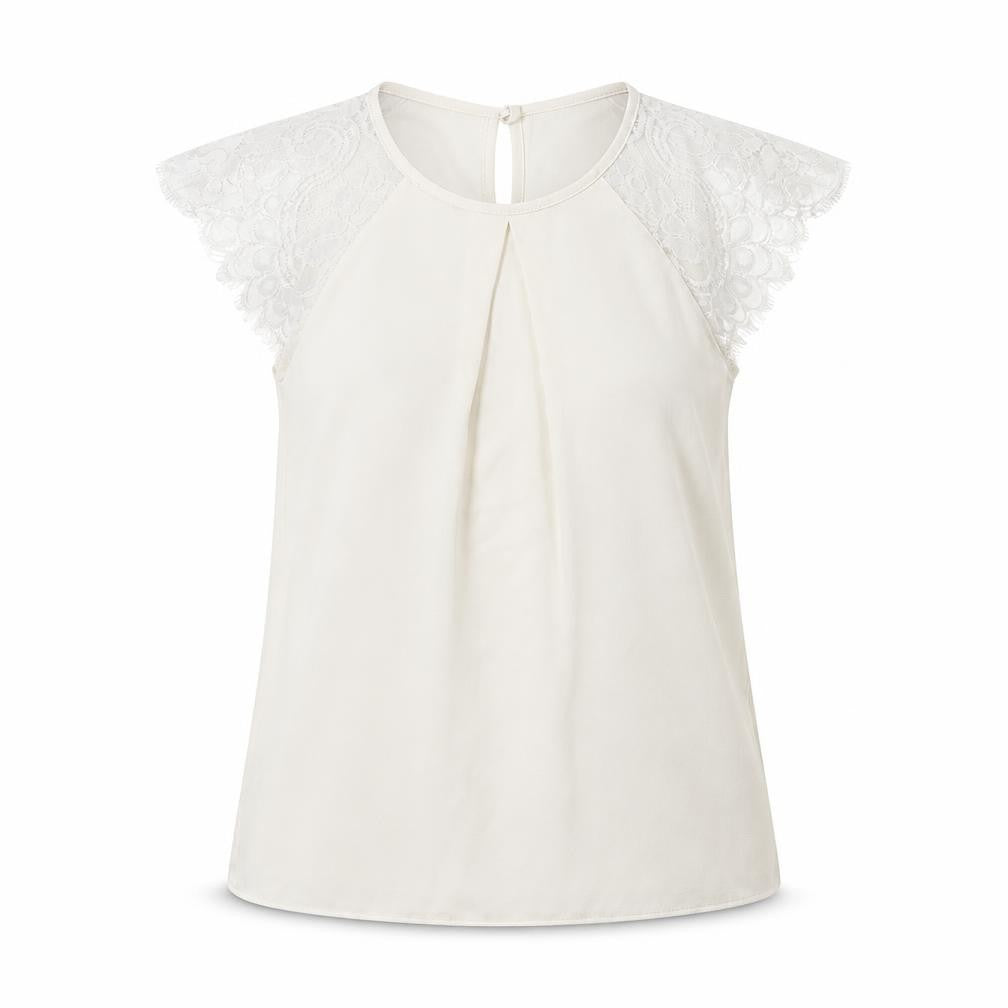 Womens UK Size 10 Billie & Blossom Ivory Basic T-Shirt