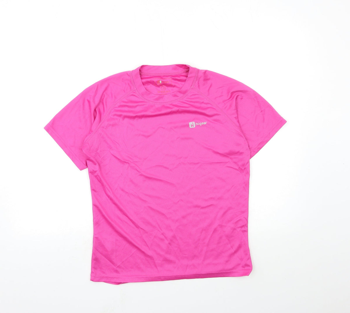 Additional front view of Hi Gear women’s pink basic t-shirt, size UK 12