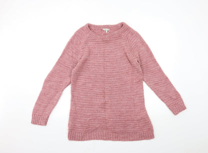 Womens UK Size M Peacocks Pink Pullover Jumper
