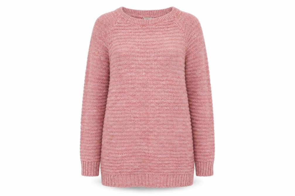Womens UK Size M Peacocks Pink Pullover Jumper