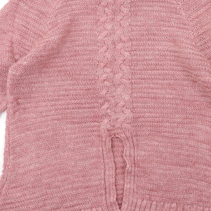 Womens UK Size M Peacocks Pink Pullover Jumper
