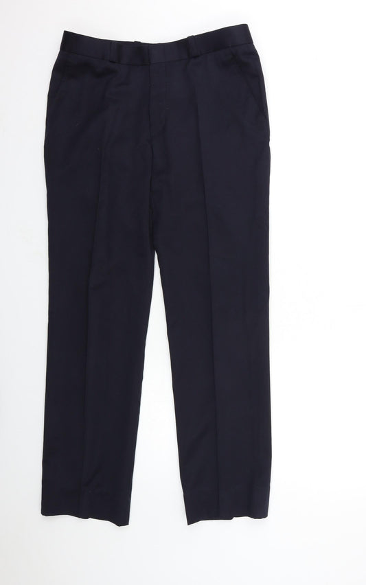 Preworn Mens Blue   Dress Pants Trousers Size 34 in L30 in