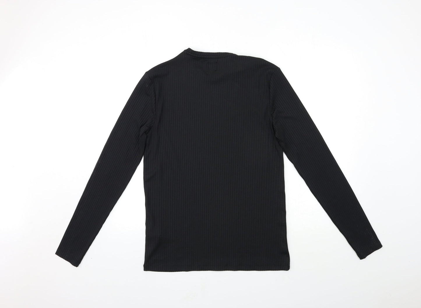 Womens UK Size L River Island Black Basic T-Shirt