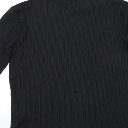 Womens UK Size L River Island Black Basic T-Shirt
