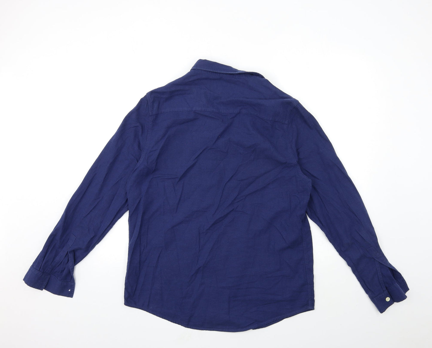 Topman Mens Blue    Button-Up Size L