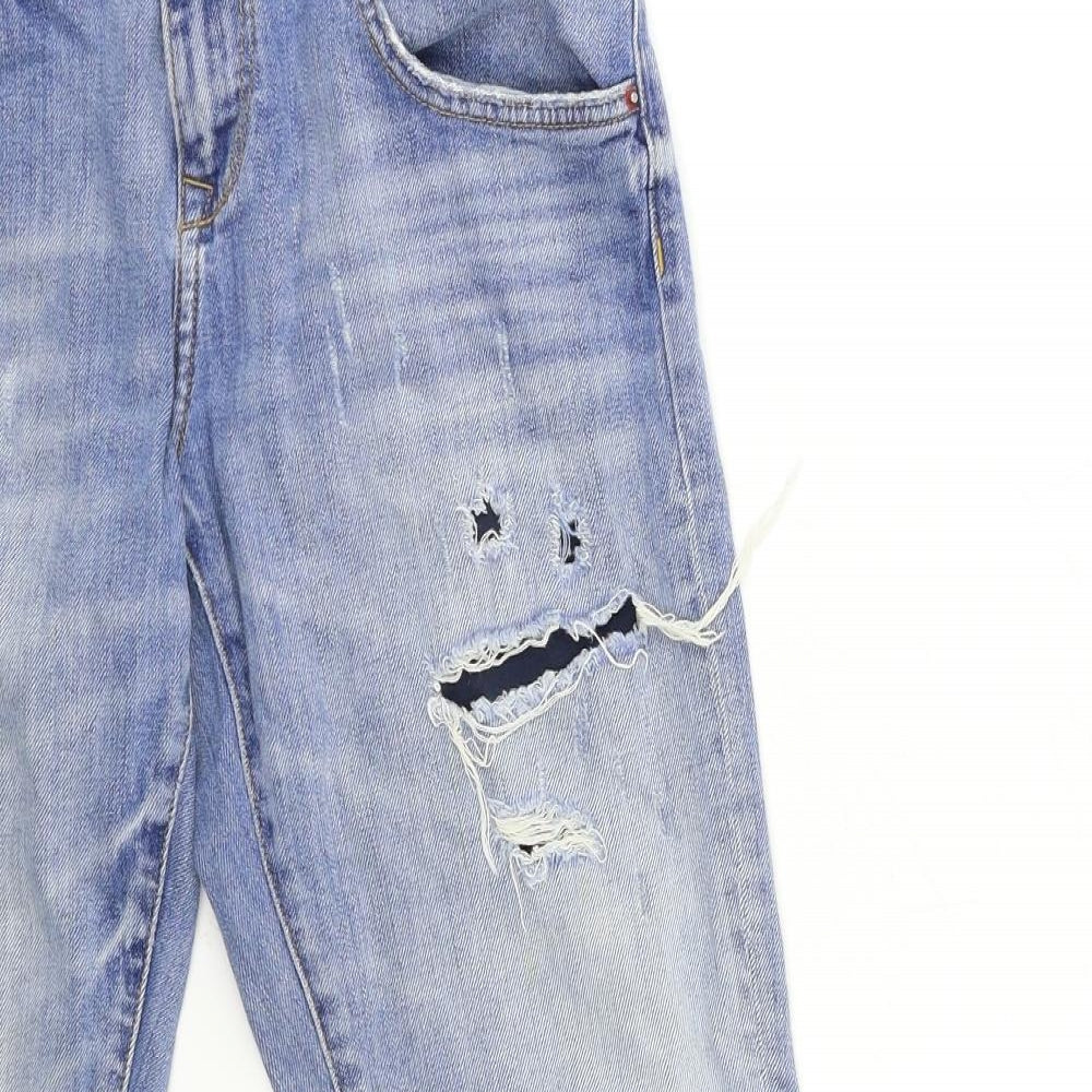 Zara Womens Blue  Denim Mom Jeans Size 4 L27 in
