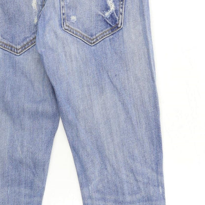 Zara Womens Blue  Denim Mom Jeans Size 4 L27 in